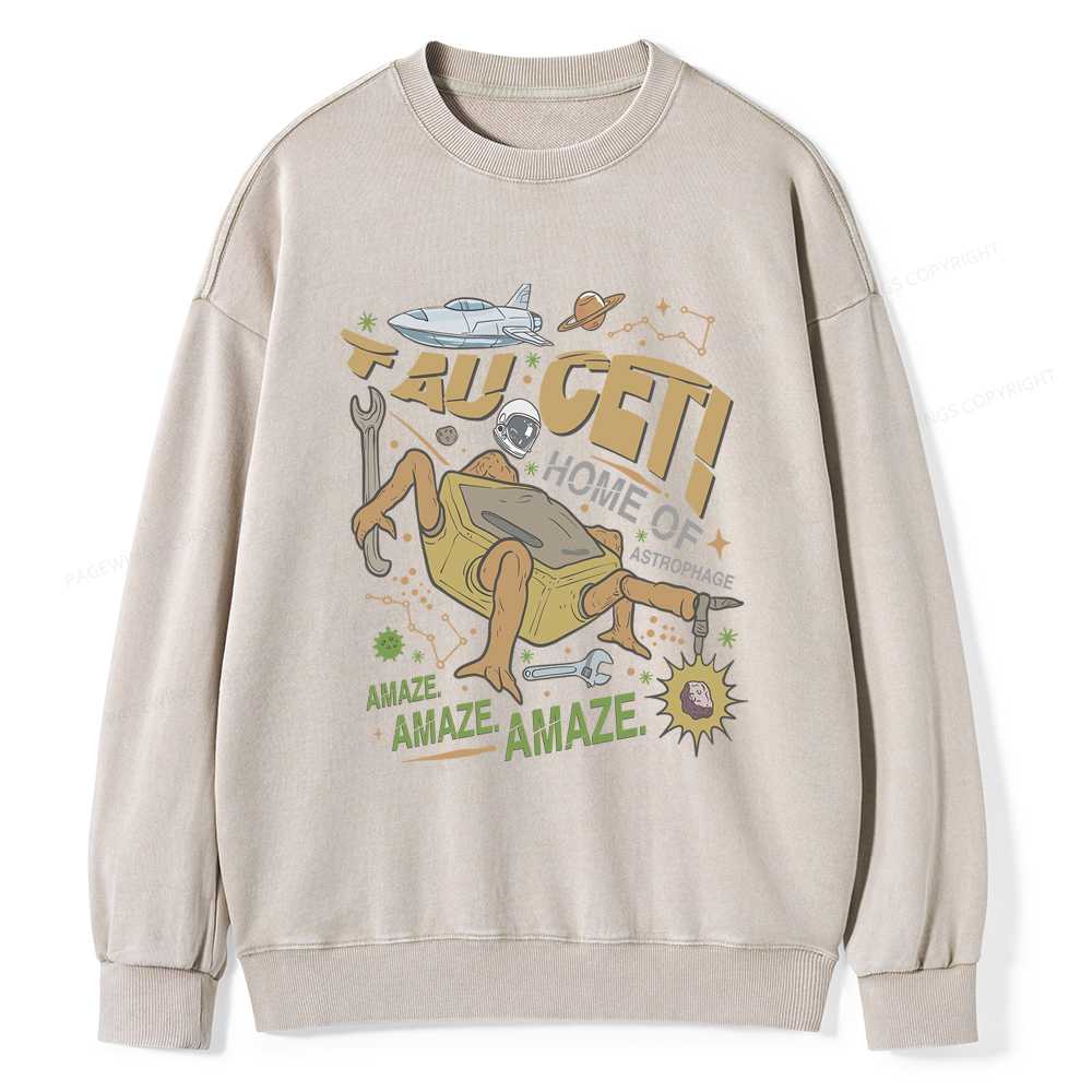 Pagewings Rocky Bookish Unisex Washed Sweatshirt