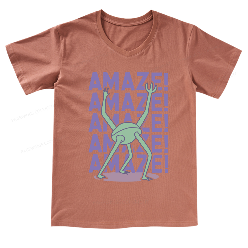 Pagewings Rocky Amaze V-neck T-shirt