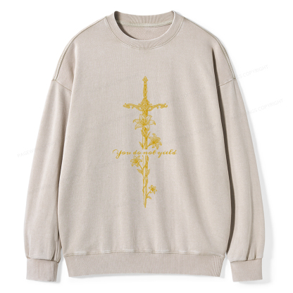 Pagewings You do Not Yield Unisex Washed Sweatshirt