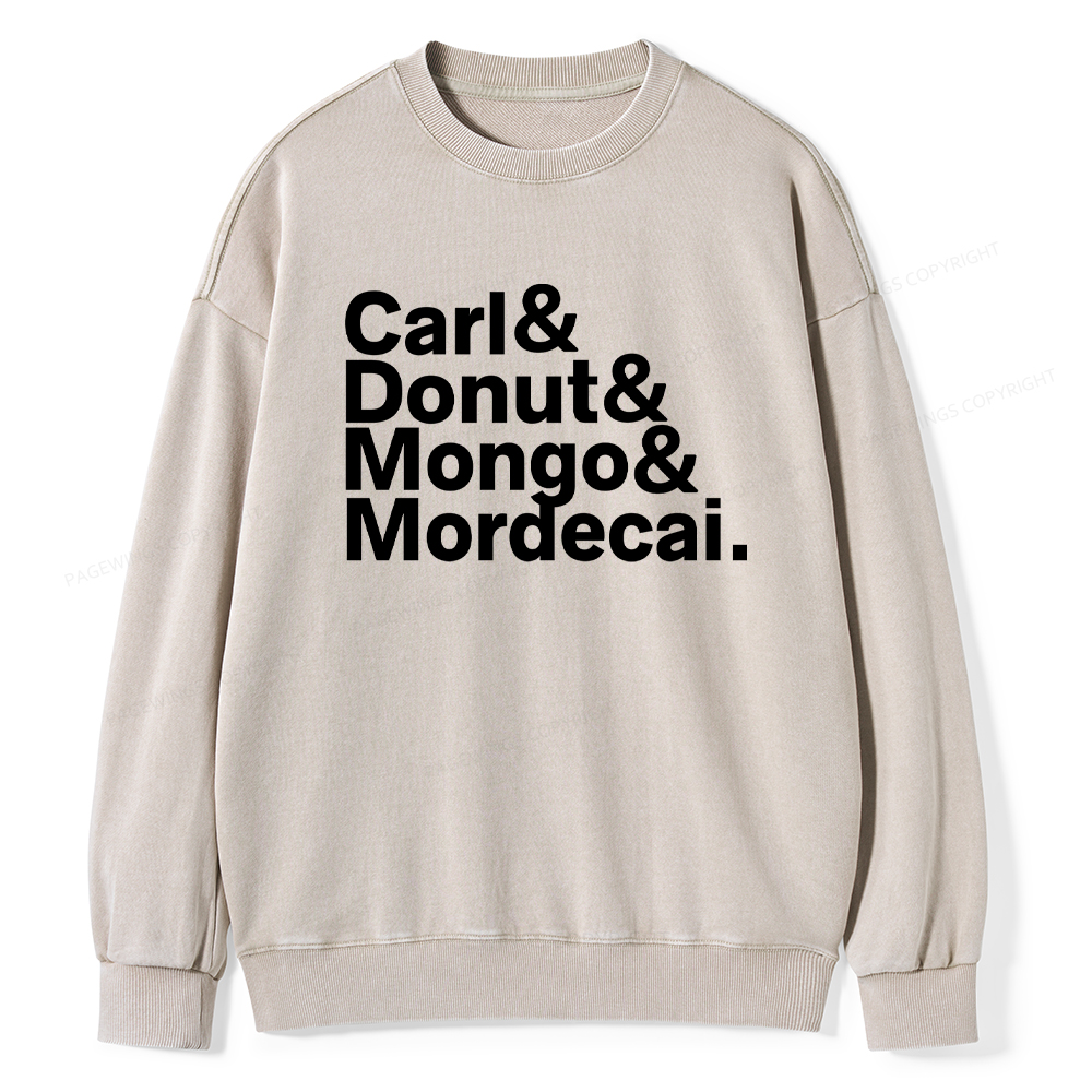 Pagewings Sci-Fi Book Lover Unisex Washed Sweatshirt