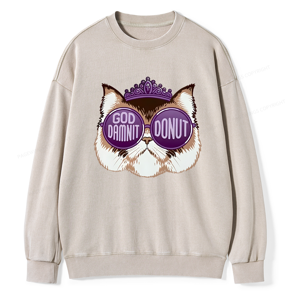 Pagewings Sci-Fi Book Lover Unisex Washed Sweatshirt