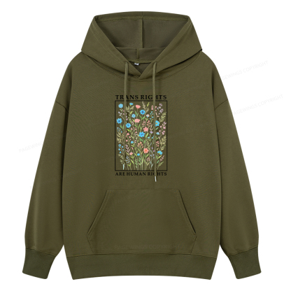 Pagewings Trans Rights Are Human Rights Unisex Classic Hoodie