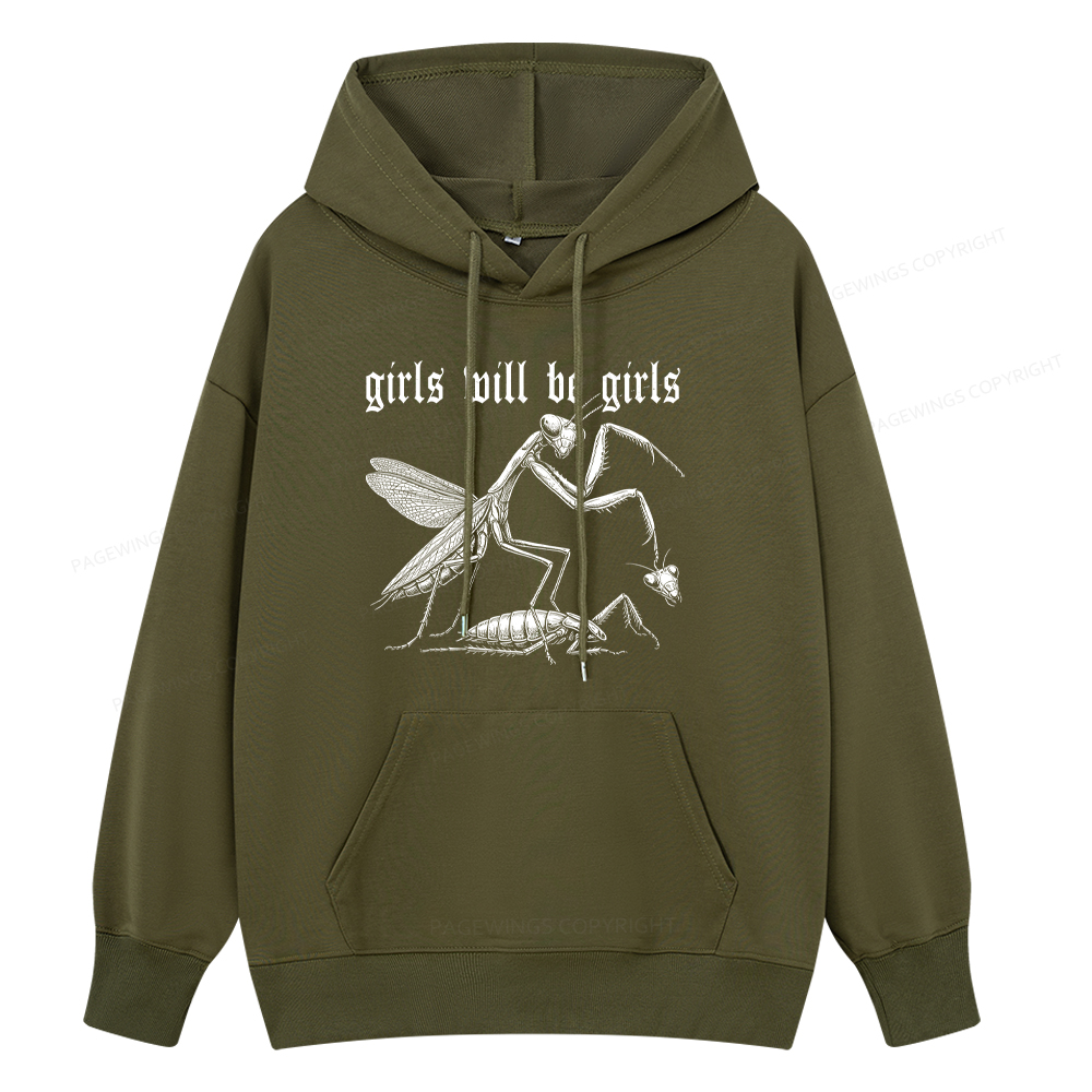 Pagewings Girls Will Be Girls Unisex Classic Hoodie
