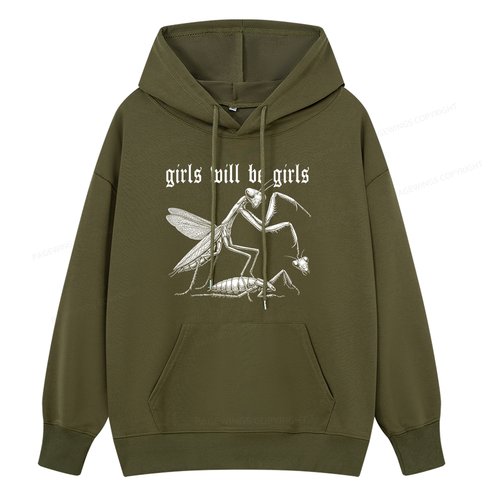 Pagewings Girls Will Be Girls Unisex Classic Hoodie