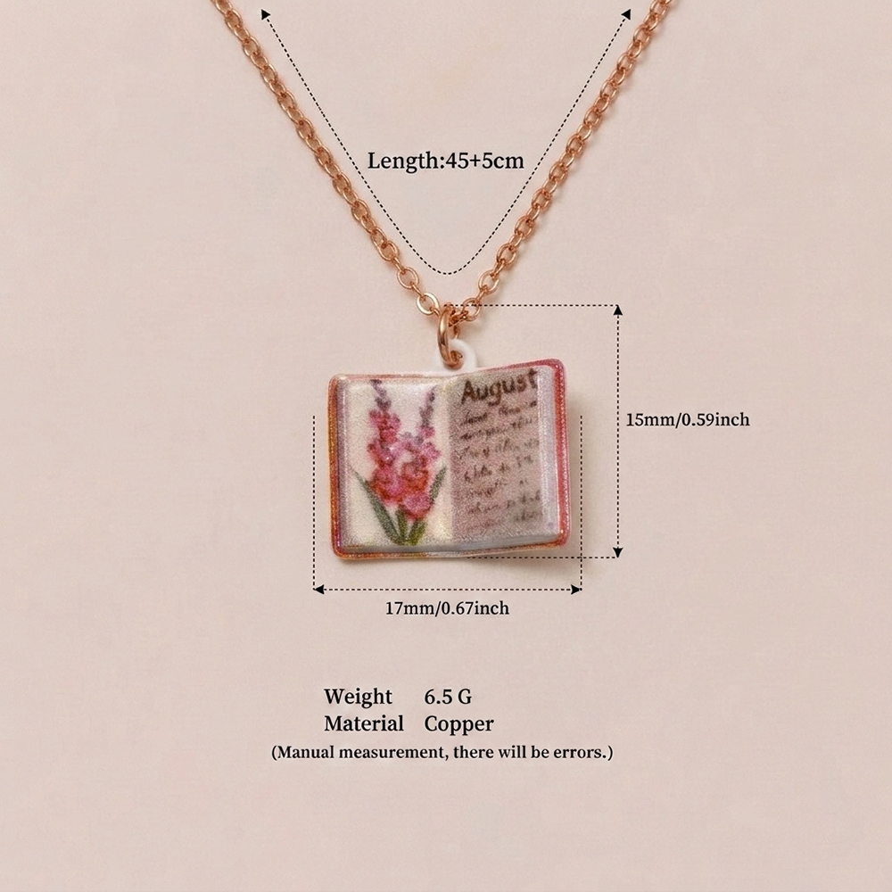 Pagewings Birth Flower Necklace