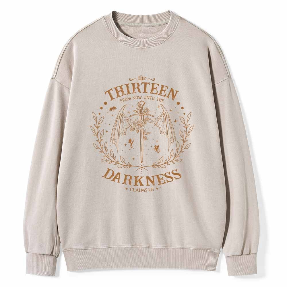 Pagewings The Thirteen Throne Of Glass Unisex Washed Sweatshirt