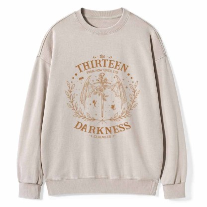 Pagewings The Thirteen Throne Of Glass Unisex Washed Sweatshirt