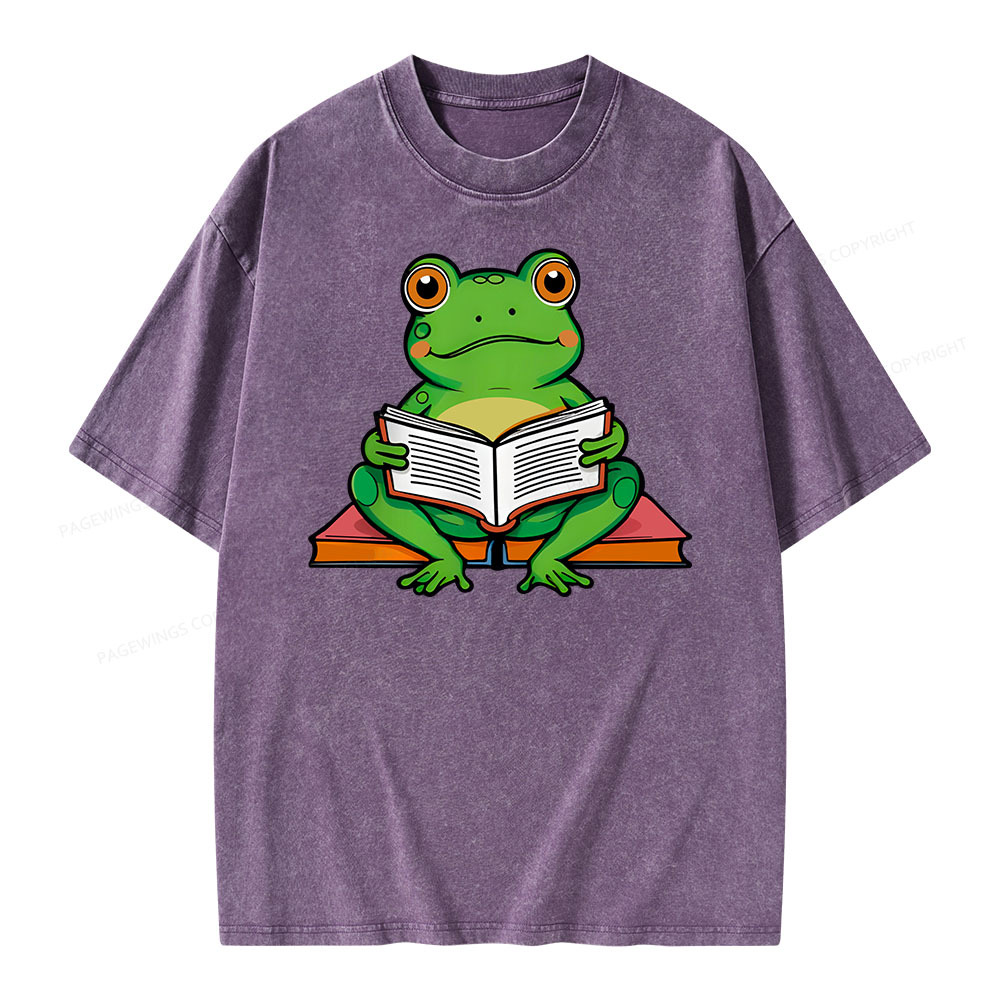 Pagewings reading book T-Shirts Unisex Washed T-shirt