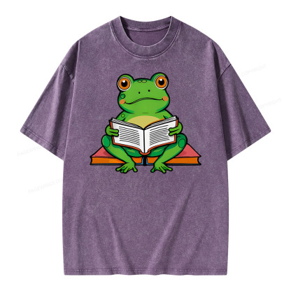 Pagewings reading book T-Shirts Unisex Washed T-shirt