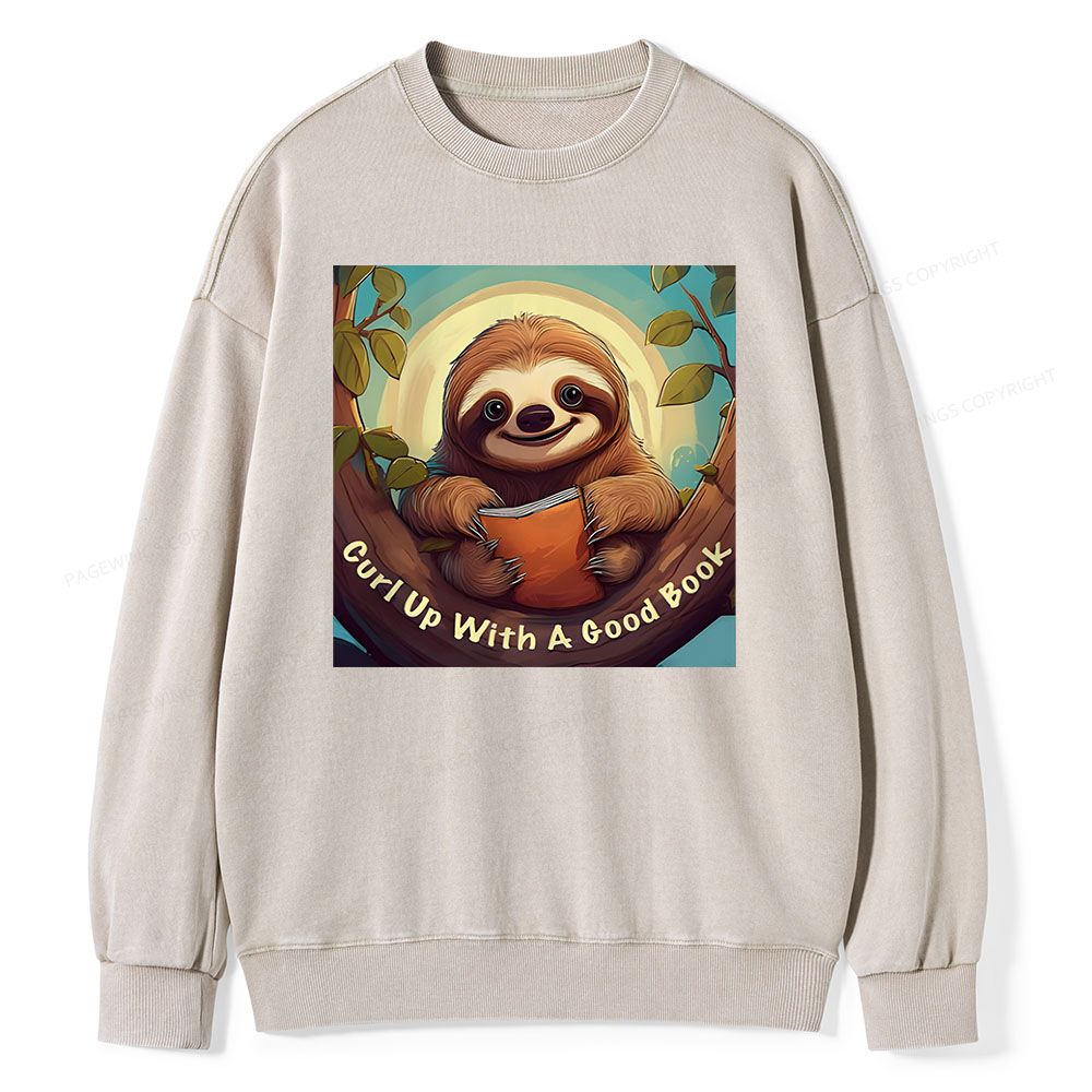 Pagewings Book love T-Shirts Unisex Washed Sweatshirt