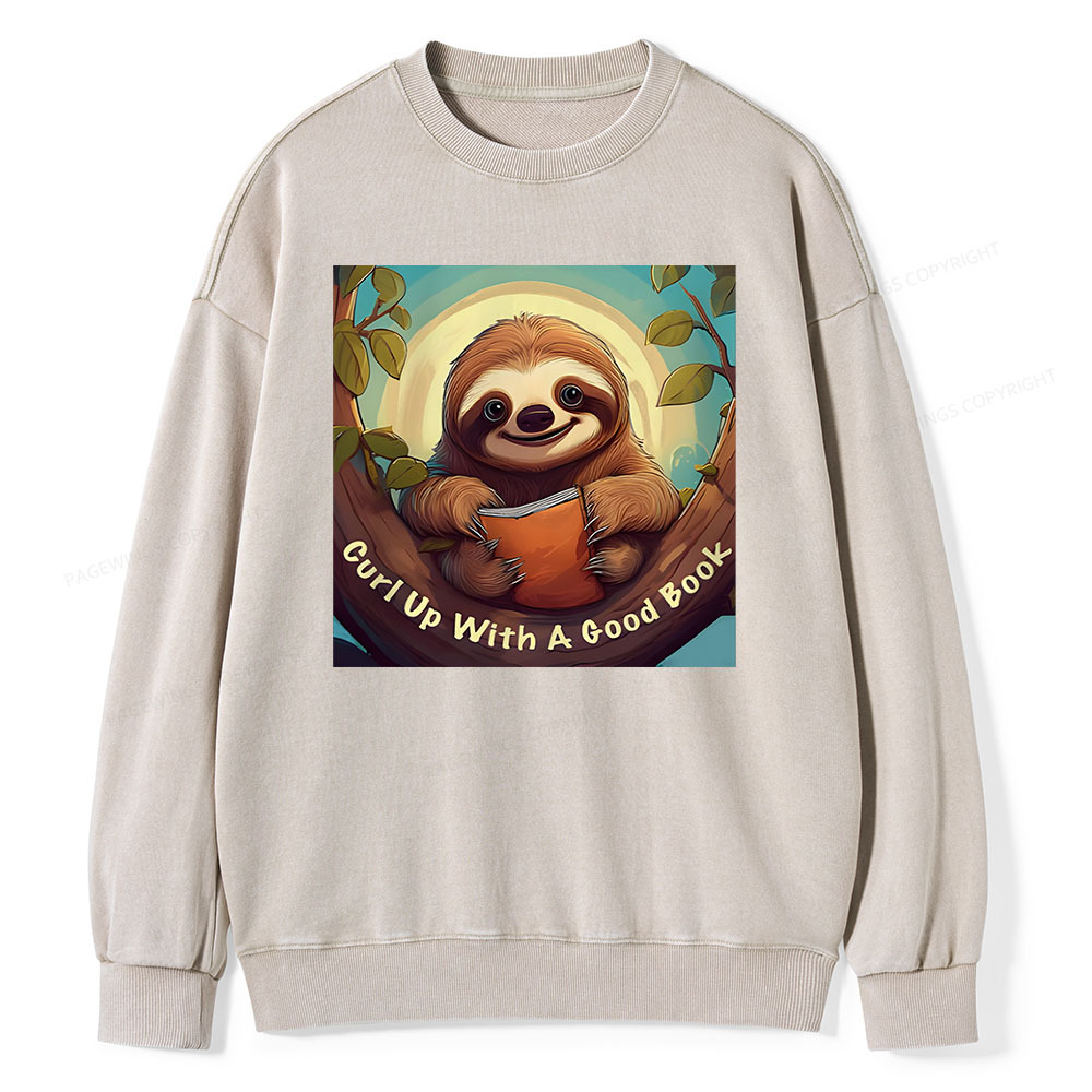 Pagewings Book love T-Shirts Unisex Washed Sweatshirt