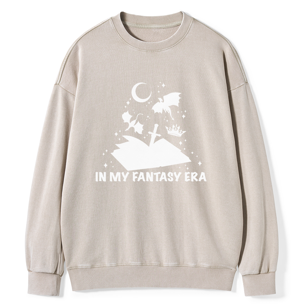 Pagewings In My Fantasy Era Unisex Washed Sweatshirt