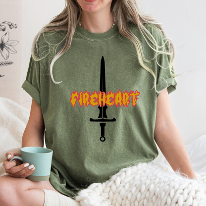 Pagewings Fireheart Aelin The Thirteen Unisex Washed T-shirt