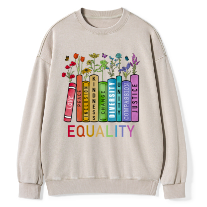 Pagewings Equal Rights Shirt Unisex Washed Sweatshirt