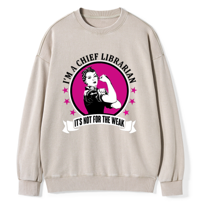 Pagewings Chief Librarian on Women's T-Shirt Unisex Washed Sweatshirt