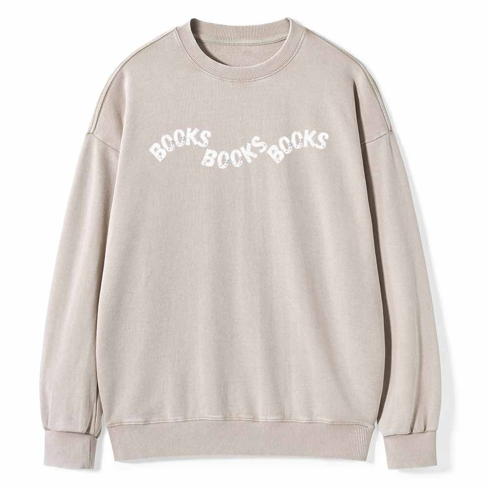 Pagewings Books books books Unisex Washed Sweatshirt