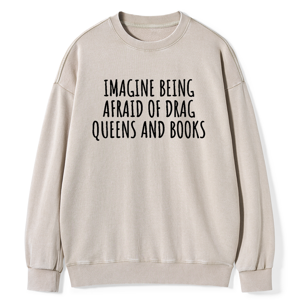 Pagewings Funny Liberal Shirt Unisex Washed Sweatshirt
