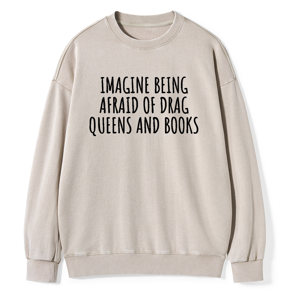 Pagewings Funny Liberal Shirt Unisex Washed Sweatshirt