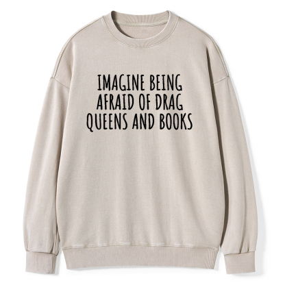 Pagewings Funny Liberal Shirt Unisex Washed Sweatshirt