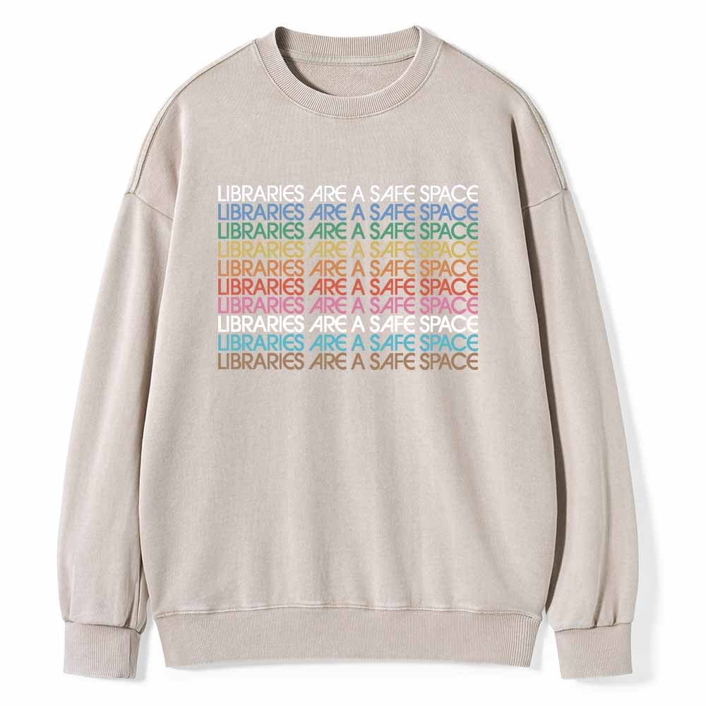 Pagewings Libraries Are For Everyone Unisex Washed Sweatshirt