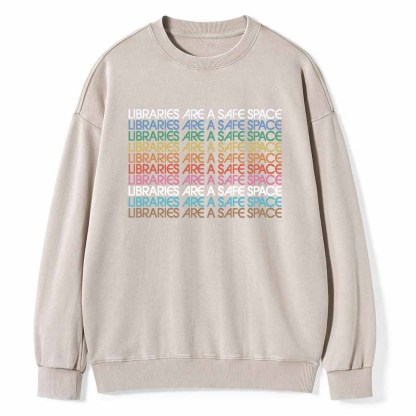 Pagewings Libraries Are For Everyone Unisex Washed Sweatshirt