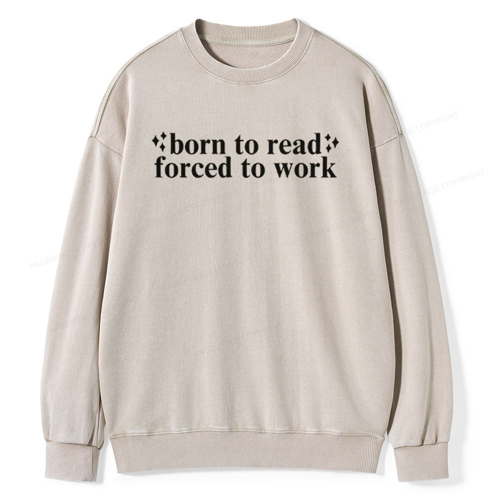 Pagewings Tote Bag Book Lover Downtown Girl  Unisex Washed Sweatshirt