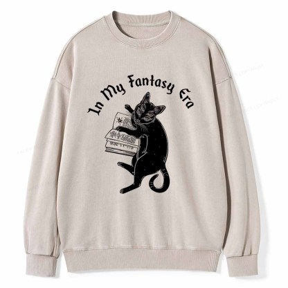 Pagewings In My Fantasy Era Unisex Washed Sweatshirt