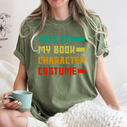 Pagewings This Is My Book Character Costume Unisex Washed T-shirt