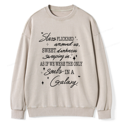 Pagewings Slares Flickred Around Us Unisex Washed Sweatshirt
