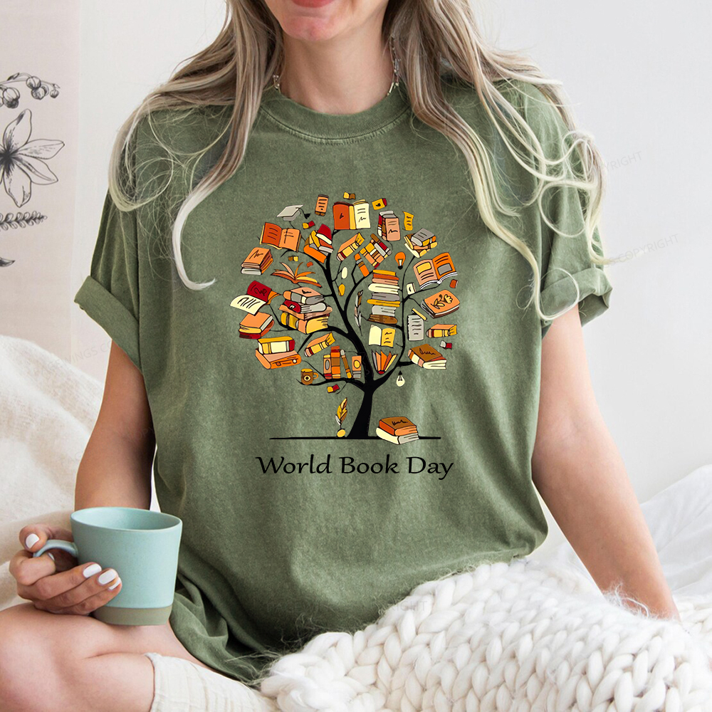 Pagewings World Book Day Unisex Washed T-shirt