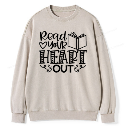 Pagewings Librarian Valentine's Shirt,Read Across Americ Unisex Washed Sweatshirt