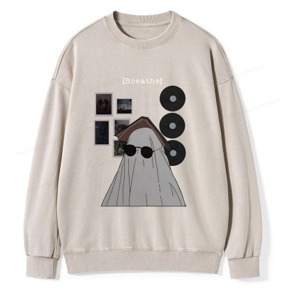 Pagewings Books Music And Life Photos Define Me Unisex Washed Sweatshirt