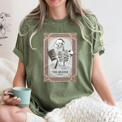Pagewings The Reader Unisex Washed T-shirt