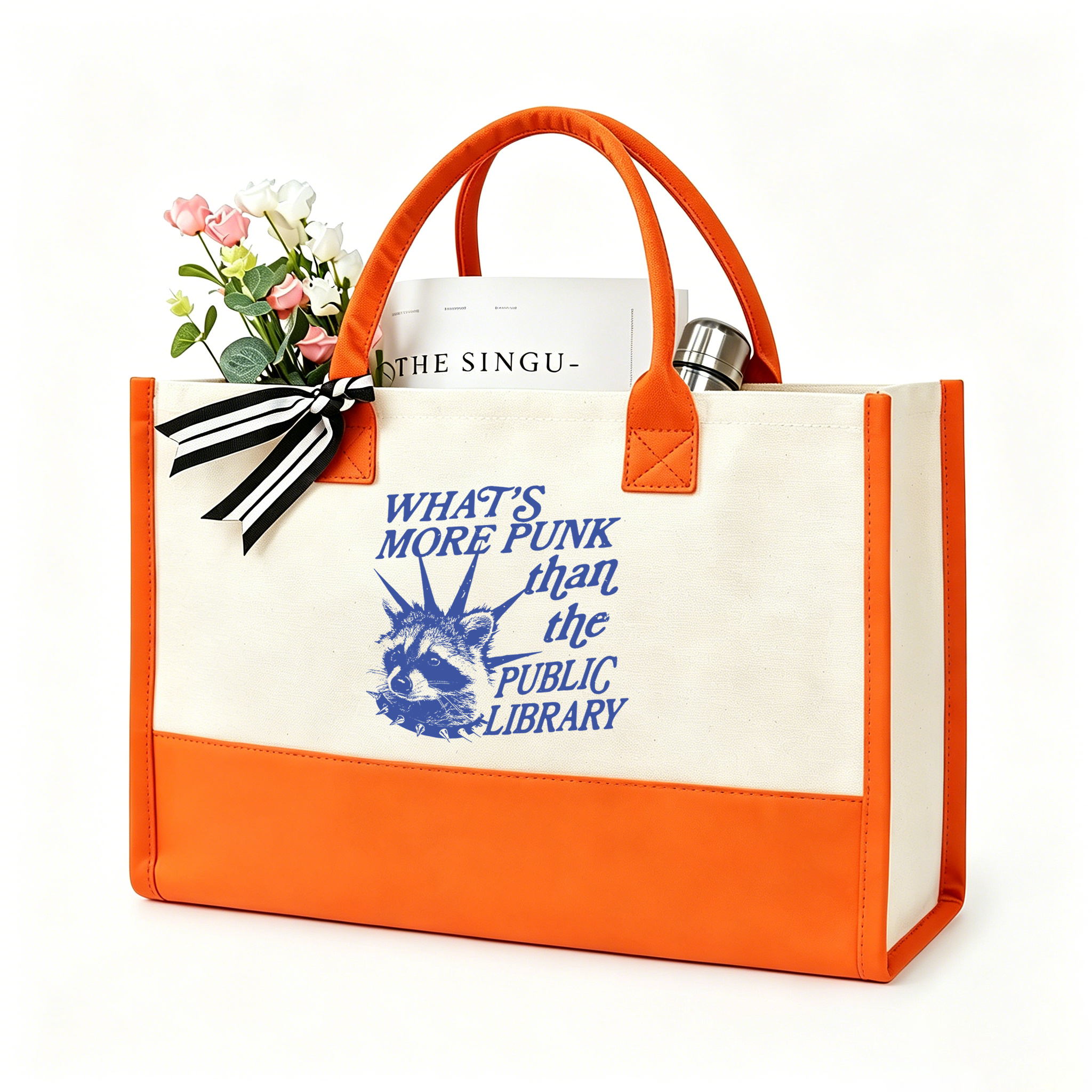 Pagewings What’s More Punk Than The Public Library12555 Large Tote Bag