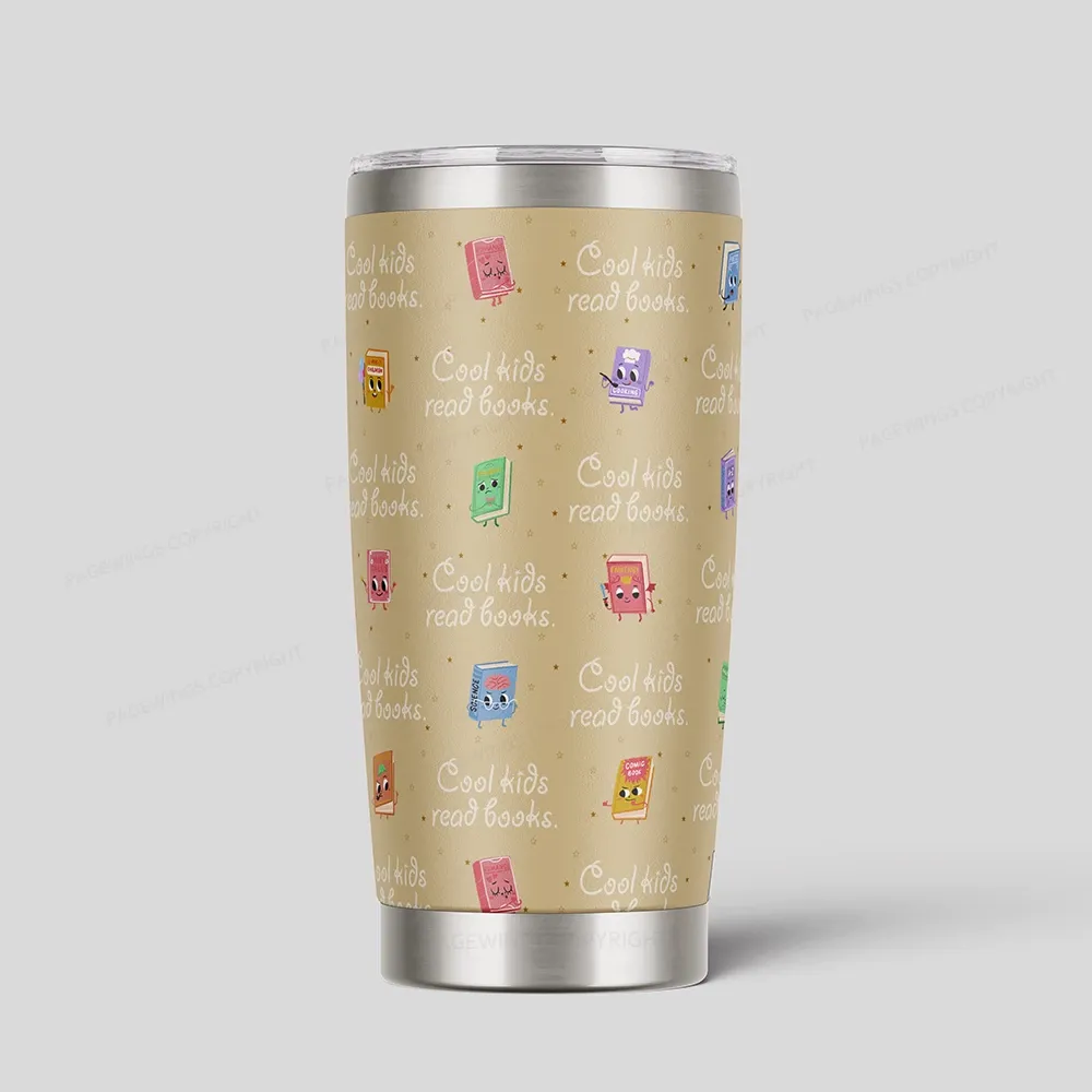 Pagewings Cool Kids Read Books Tumbler