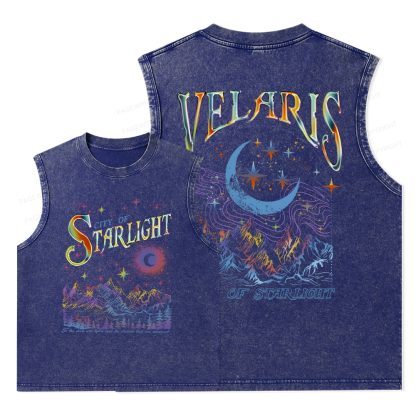 Pagewings Velaris City Of Starlight ACOTAR Two-Sided Unisex Washed Tank Top