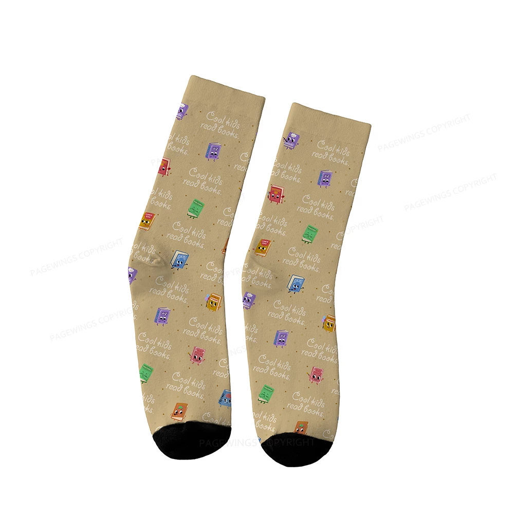 Pagewings Cool Kids Read Books Socks