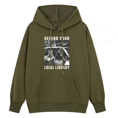 Pagewings Defend Your Local Library Unisex Classic Hoodie