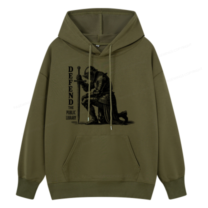 Pagewings Defend the Public Library Unisex Classic Hoodie