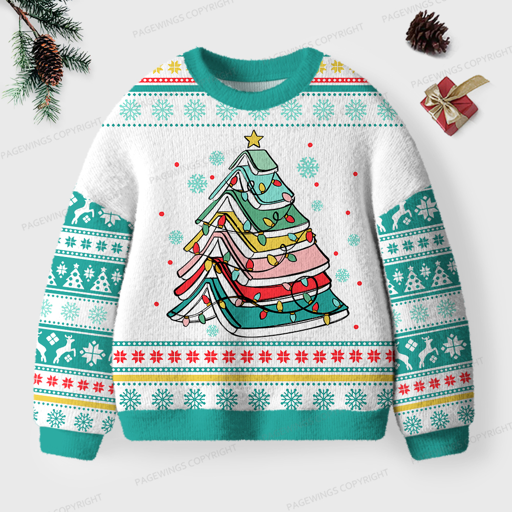 Pagewings Christmas Book Unisex Ugly Sweatshirt