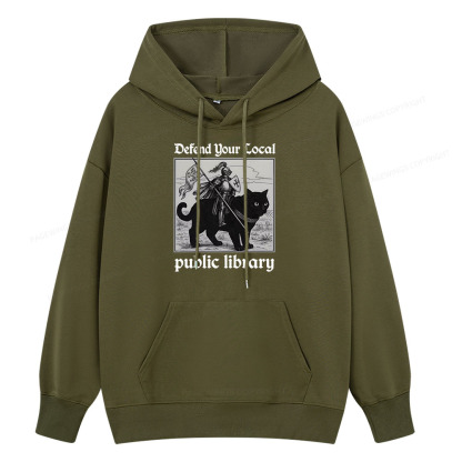 Pagewings Defend Your Local public library Unisex Classic Hoodie