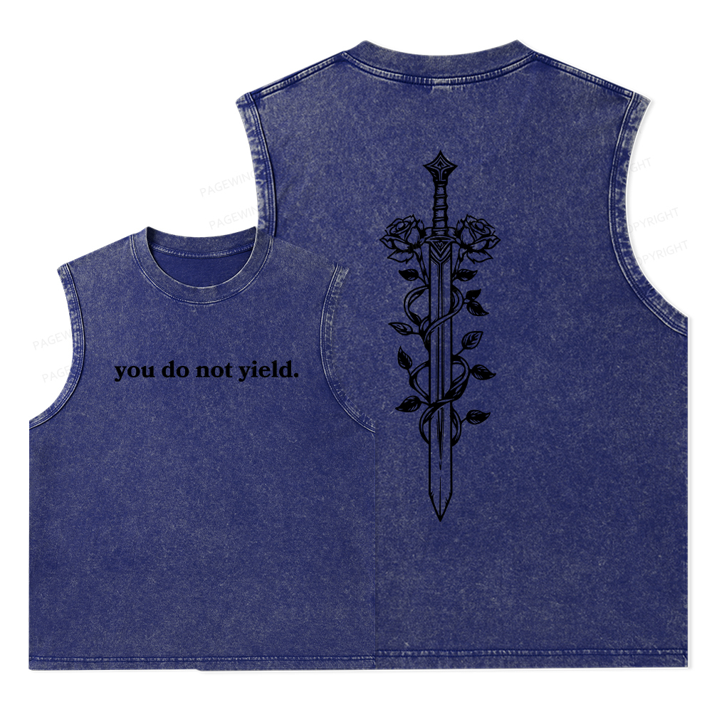 Pagewings Throne of Glass Merch Unisex Washed Tank Top