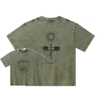 Pagewings Fourth Wing Unisex Kids Washed T-shirt