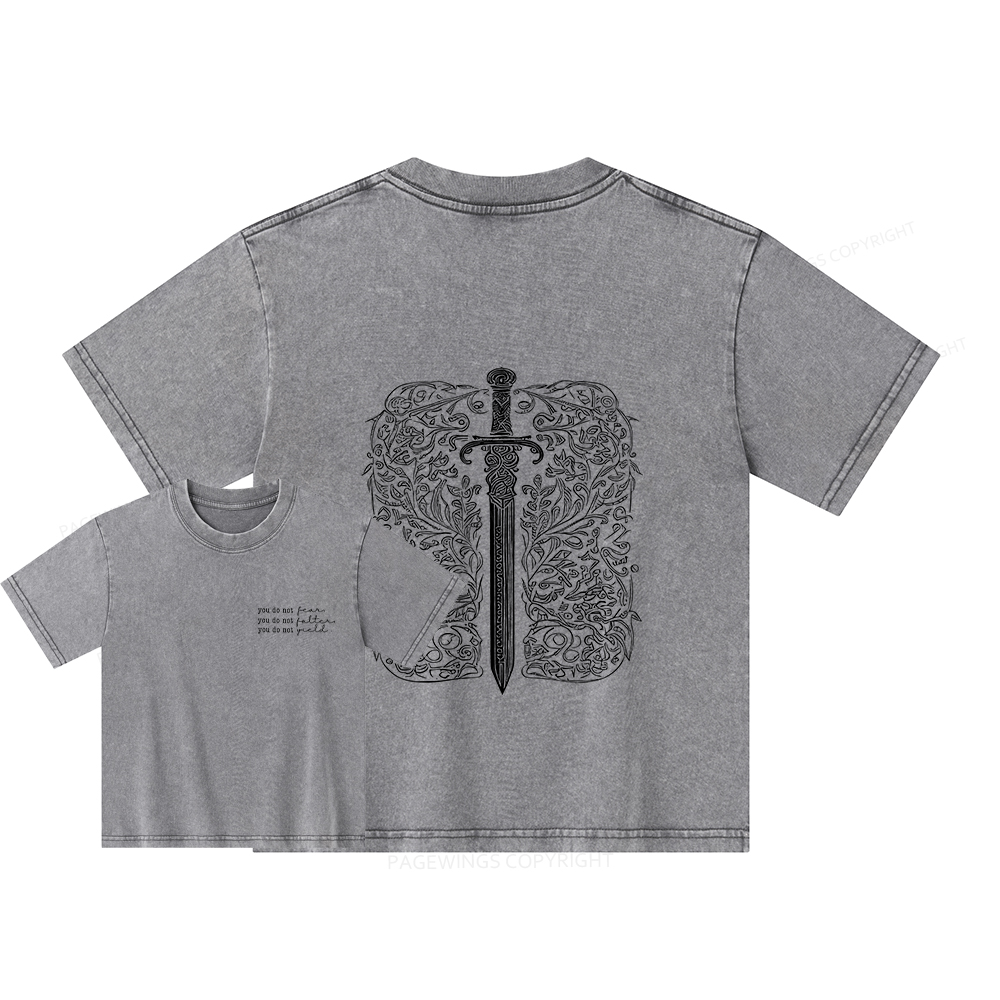 Pagewings You Do Not Yield Unisex Kids Washed T-shirt