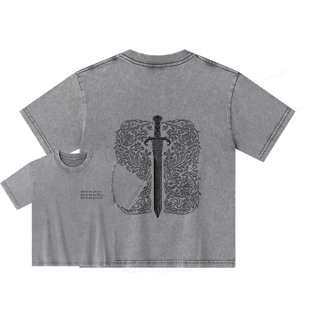 Pagewings You Do Not Yield Unisex Kids Washed T-shirt