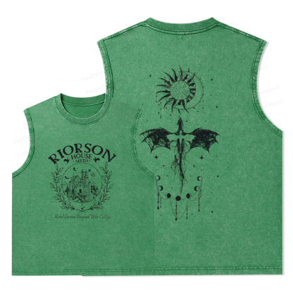 Pagewings Fourth Wing Unisex Washed Tank Top