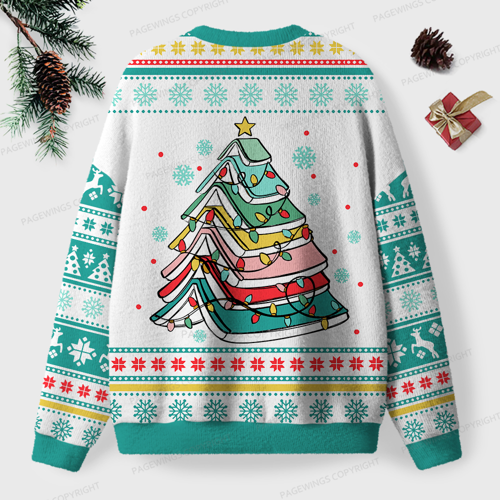 Pagewings Christmas Book Unisex Ugly Sweatshirt