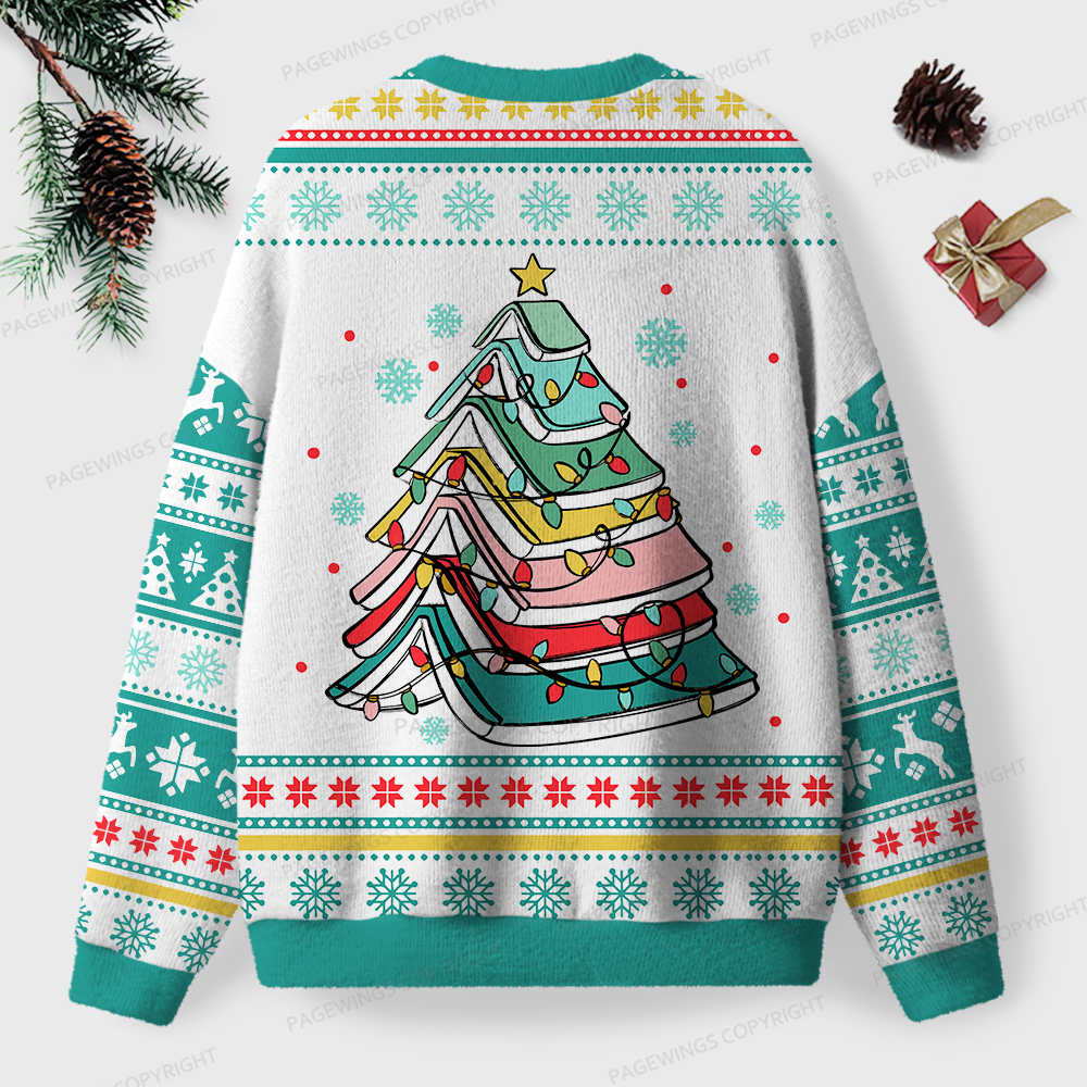 Pagewings Christmas Book Unisex Ugly Sweatshirt