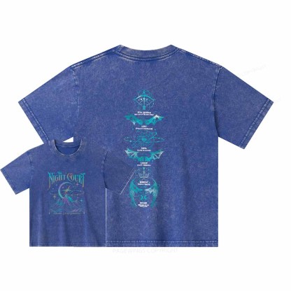 Pagewings The Night Court Unisex Kids Washed T-shirt