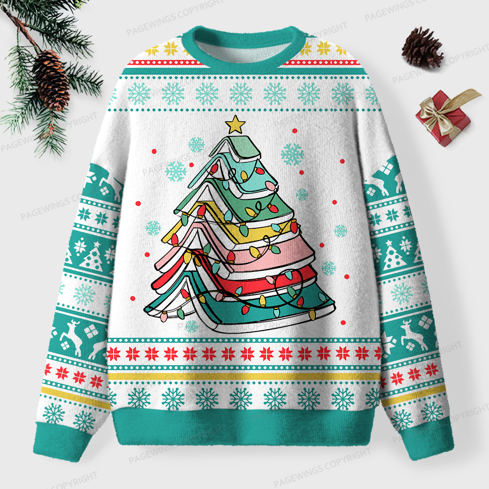Pagewings Christmas Book Unisex Ugly Sweatshirt